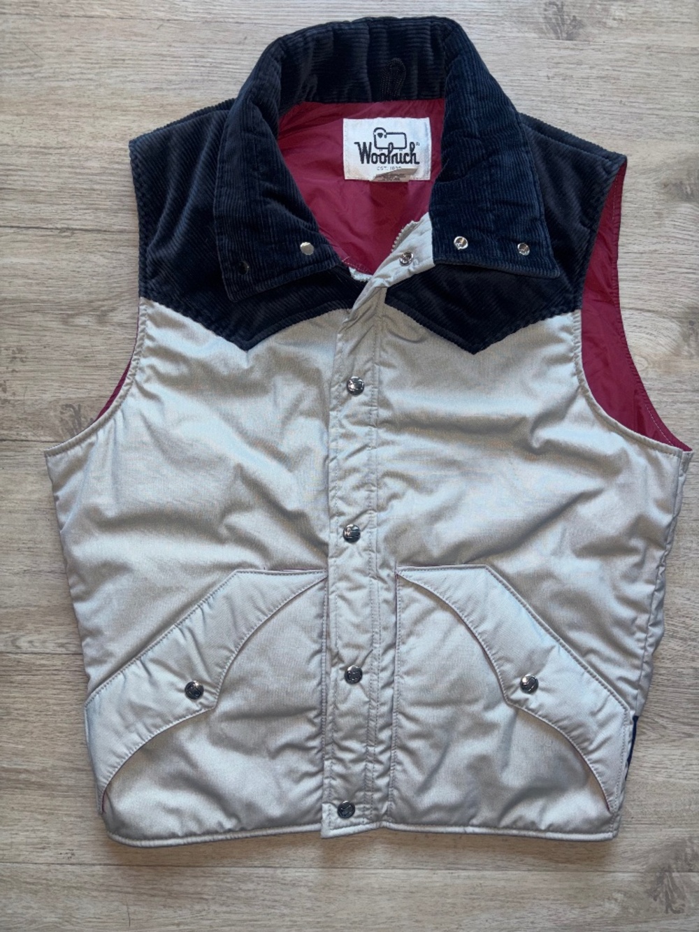 Vintage 80s Woolrich Western Down Vest Size M